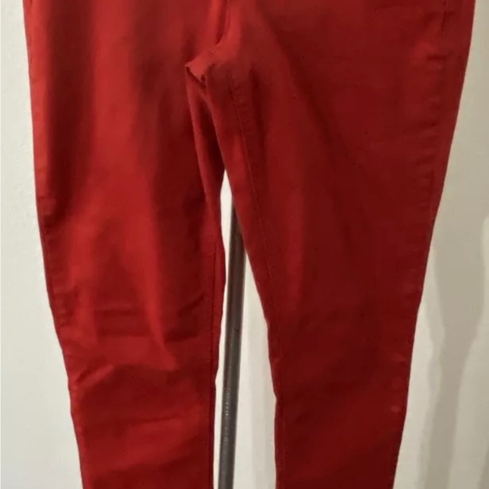 Maurices jeggings pants red women’s size 29×30 straight leg five pocket